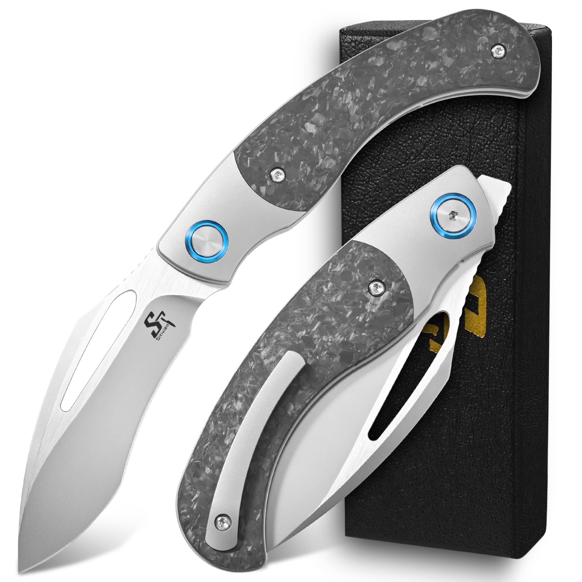 Amazon.com : Sitivien ST270 Folding Knife, M390 Steel Blade